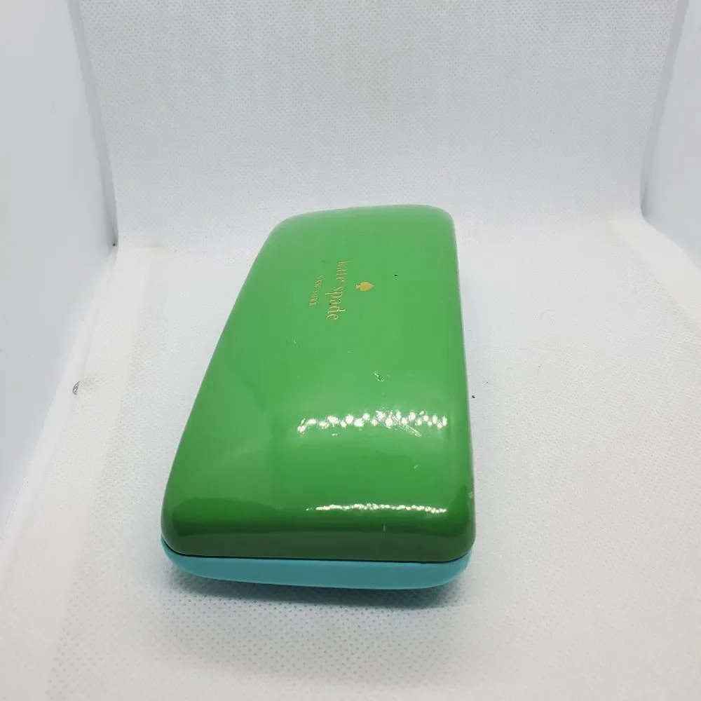 Kate Spade Green & Black Glasses Case